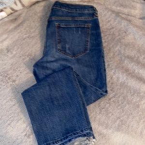 Ladies Gap Boyfriend Jeans cropped to ankle length size 8 Reg